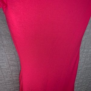 Neon pink short sleeve dress